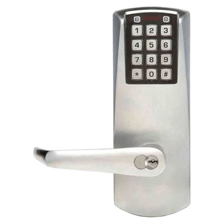 DORMAKABA PowerPlex Mortise Lock, With Deadbolt, 6/7-Pin SFIC Prep, Less Core, Satin Chrome P2067BLL-626-41